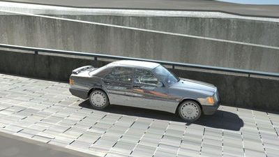 image 3D render of traffic for project in Barcelona